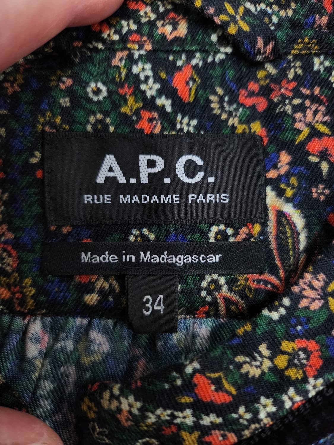 A.P.C. 아페쎄 페이즐리 벨벳 리본 원피스 55 상품이미지8