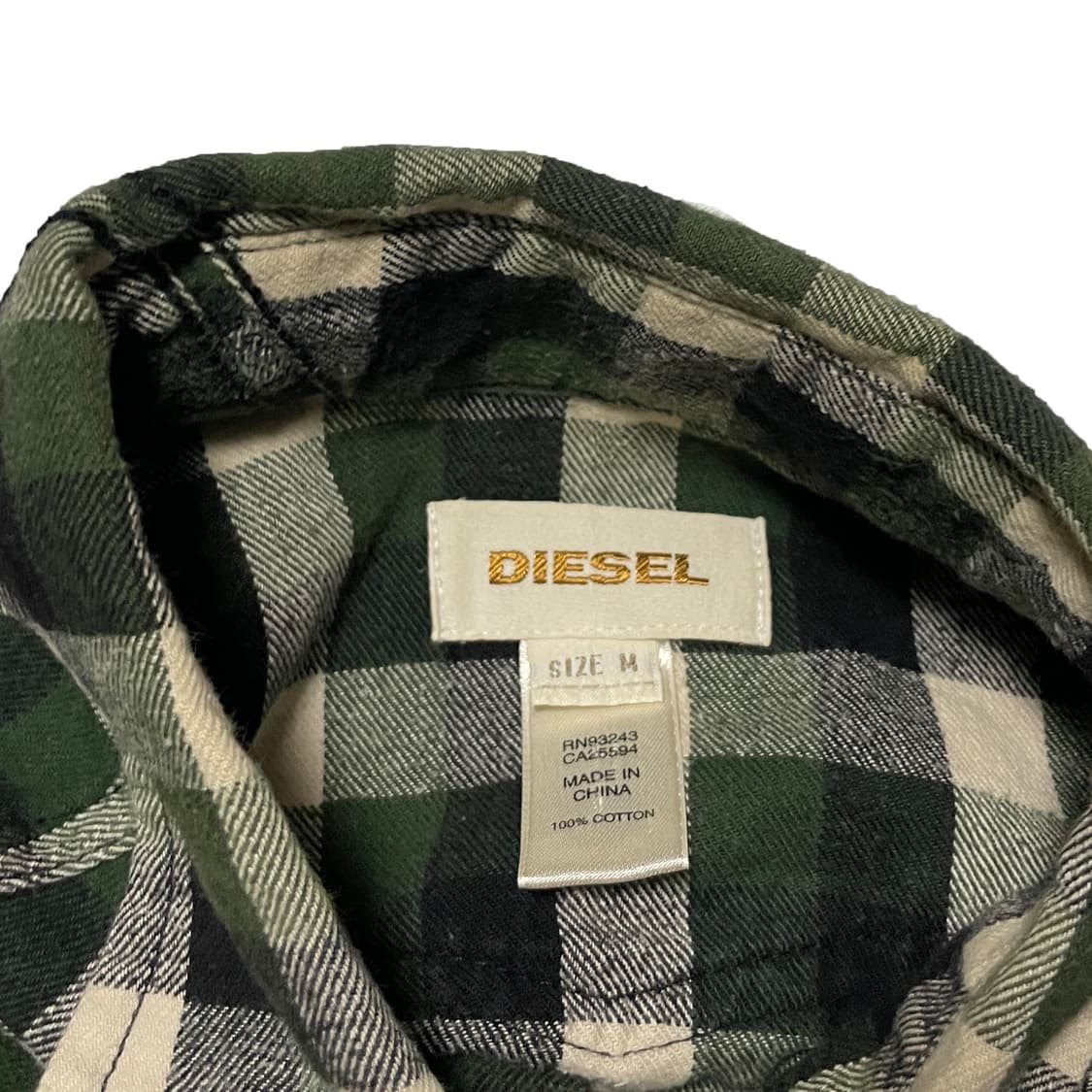 Diesel 디젤 웨스턴 그린 체크 셔츠 상품이미지6