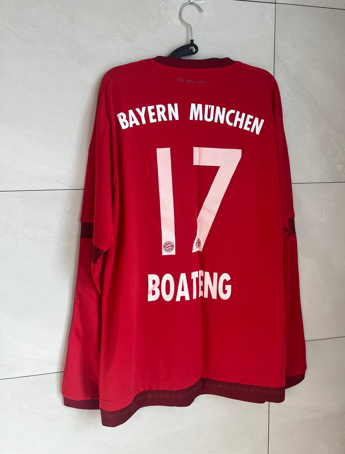 아디다스 뮌헨 15-16 제롬 보아텡 긴팔 져지 유니폼 [XL]  상품이미지6