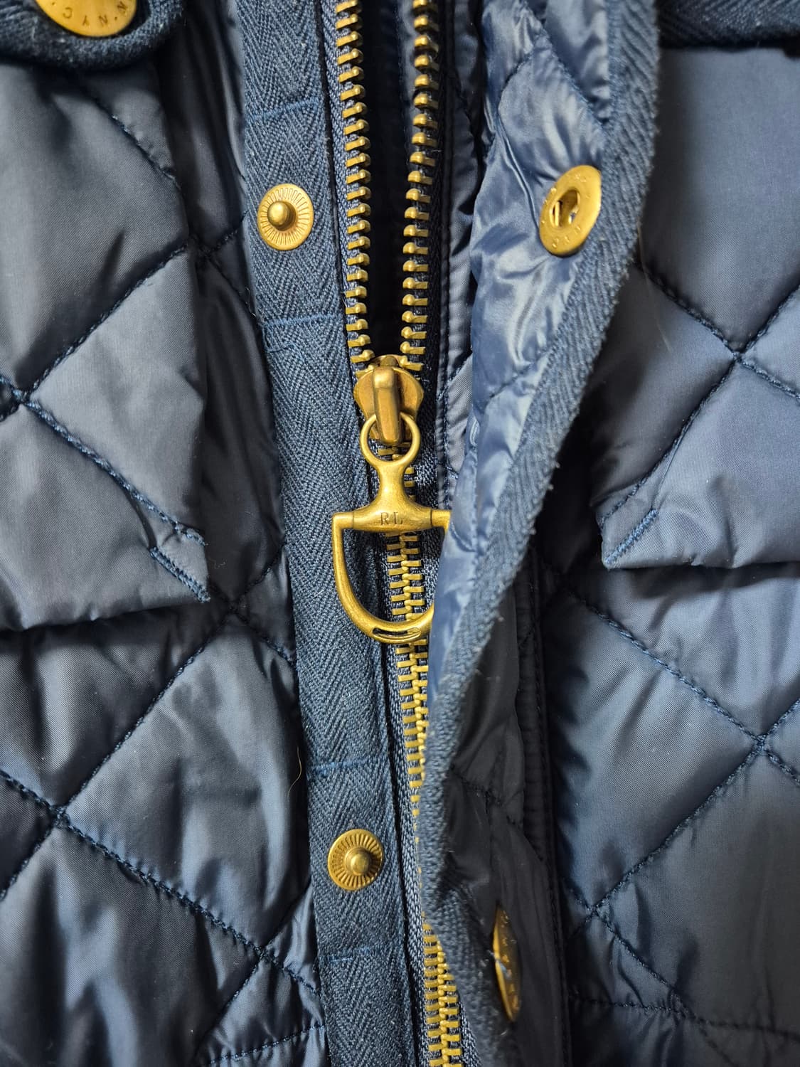 폴로 랄프로렌 클래식 퀼팅 자켓 경량패딩 M (66) 여성 상품이미지6