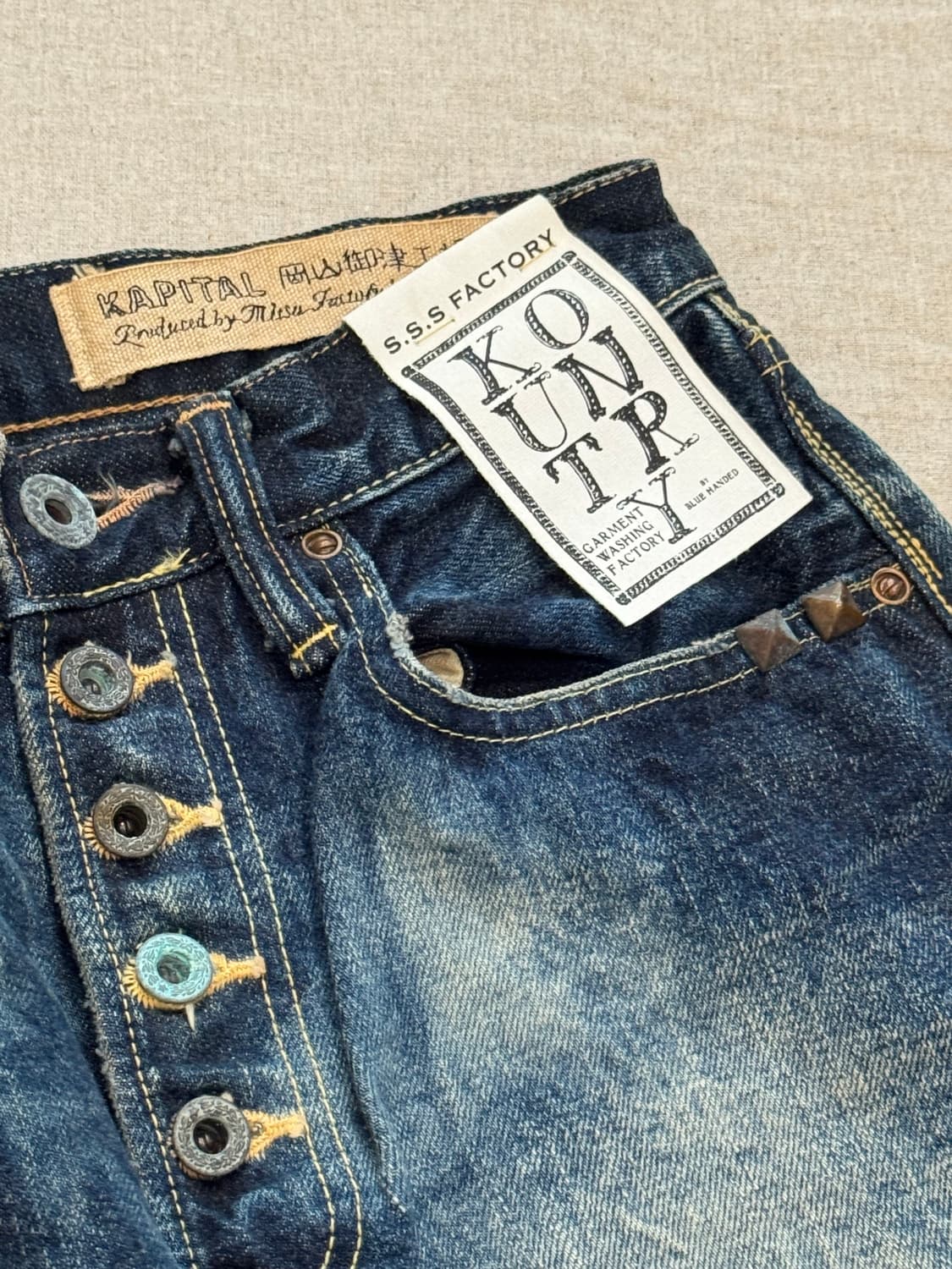 캐피탈 올드 컨트리 워시드 데님 팬츠 상품이미지9