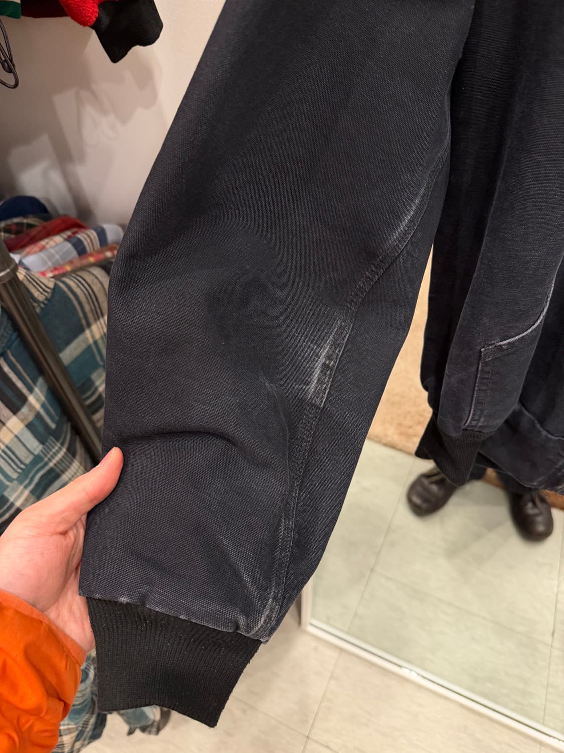 Carhartt 칼하트 덕 액티브 써멀 페이딩 후드 워크 자켓 (USA) 상품이미지6