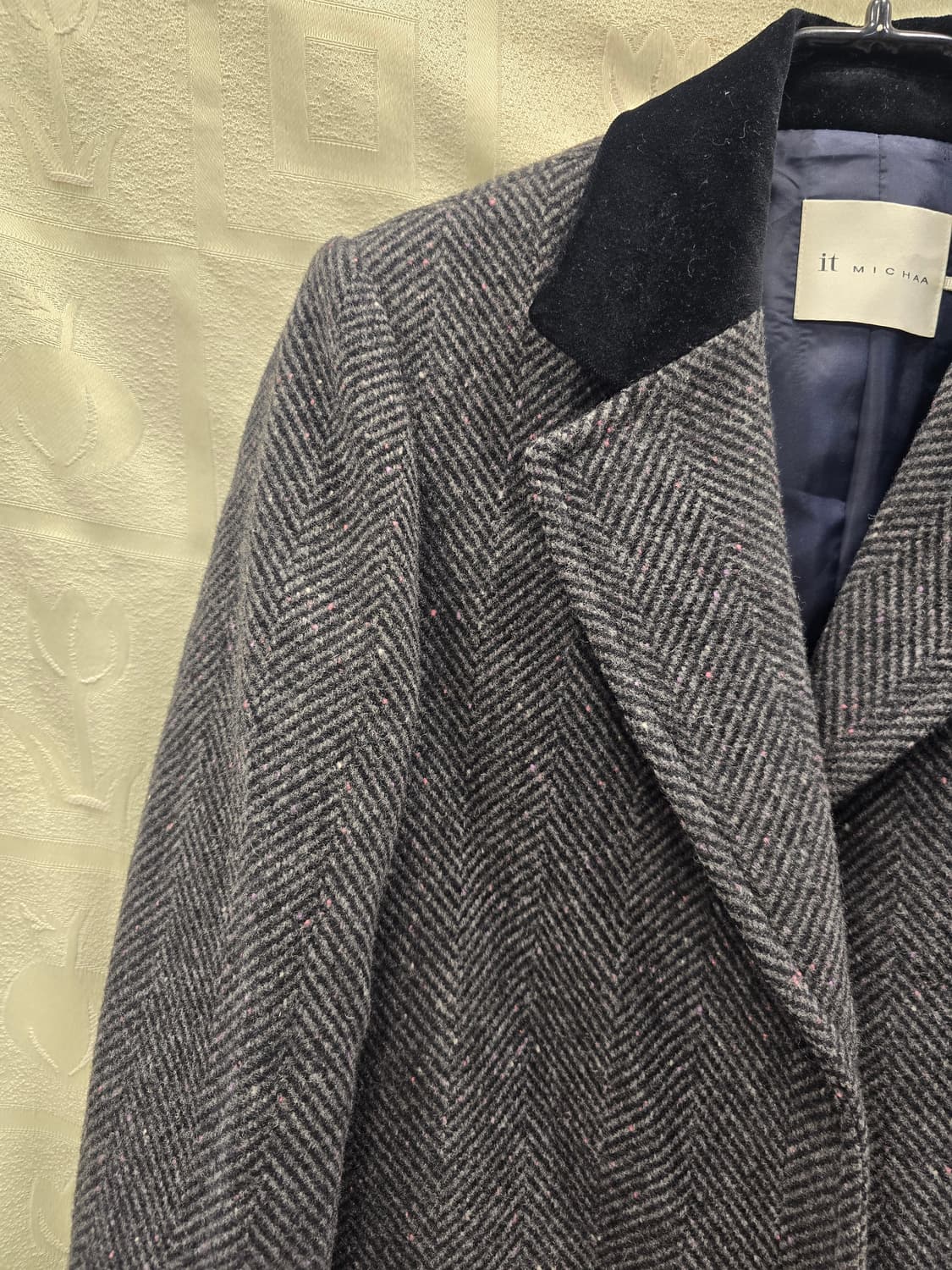 거의새거) 잇미샤 모직 헤링본 코트 롱코트 66 상품이미지3