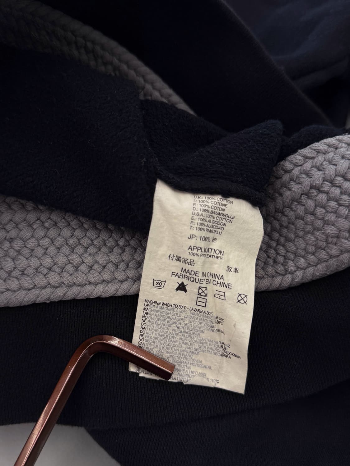 디젤 사이드 리벳 로고 그런지 스웻 집업 자켓 상품이미지9