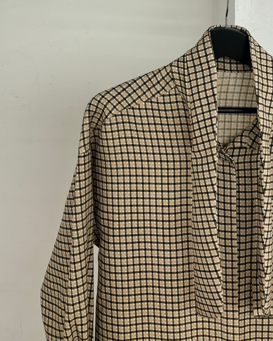 더 일마 체크 패턴 루즈핏 셔츠 상품이미지3