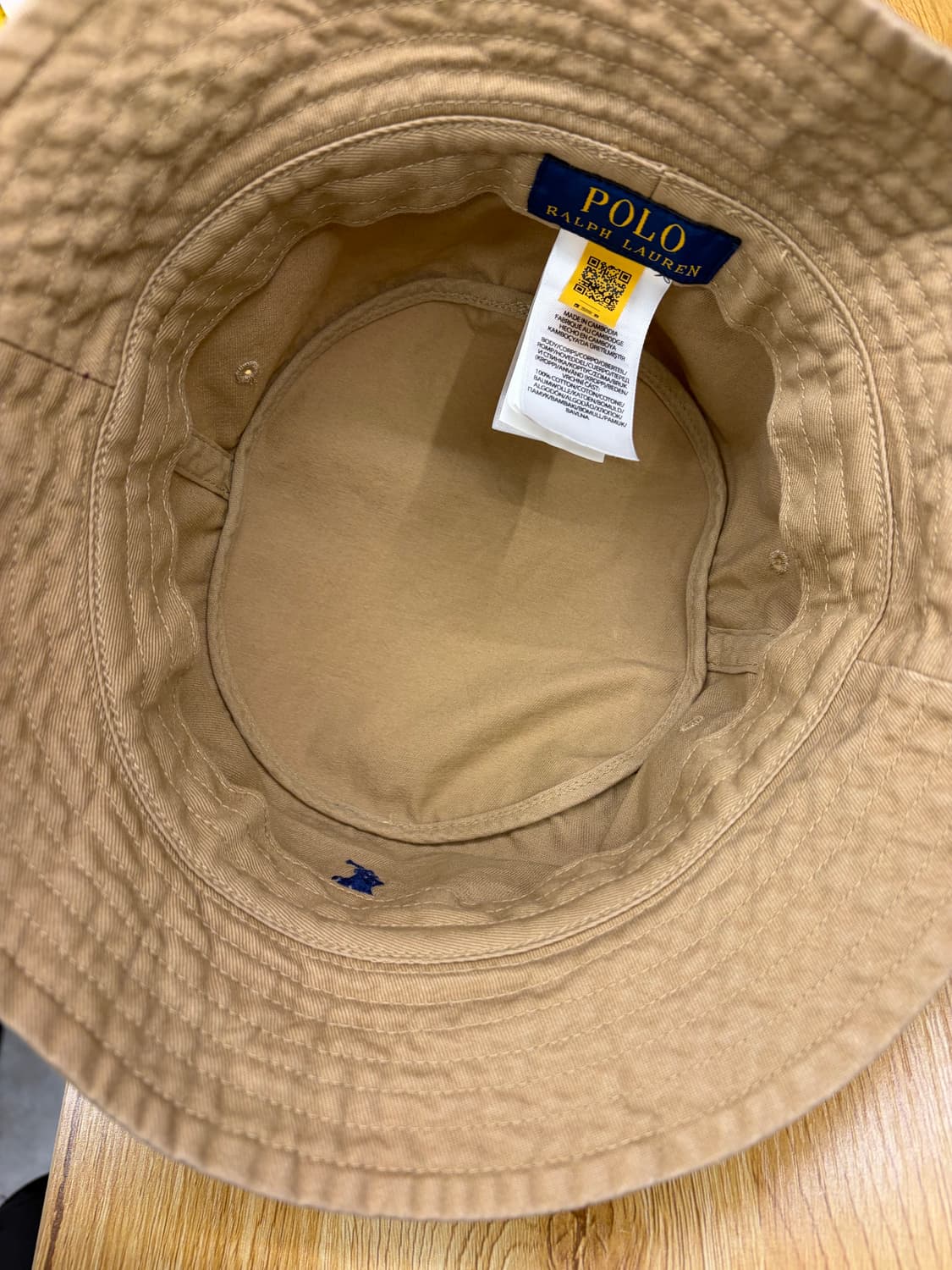 폴로 랄프로렌 버킷햇 베이지색 61cm 상품이미지4