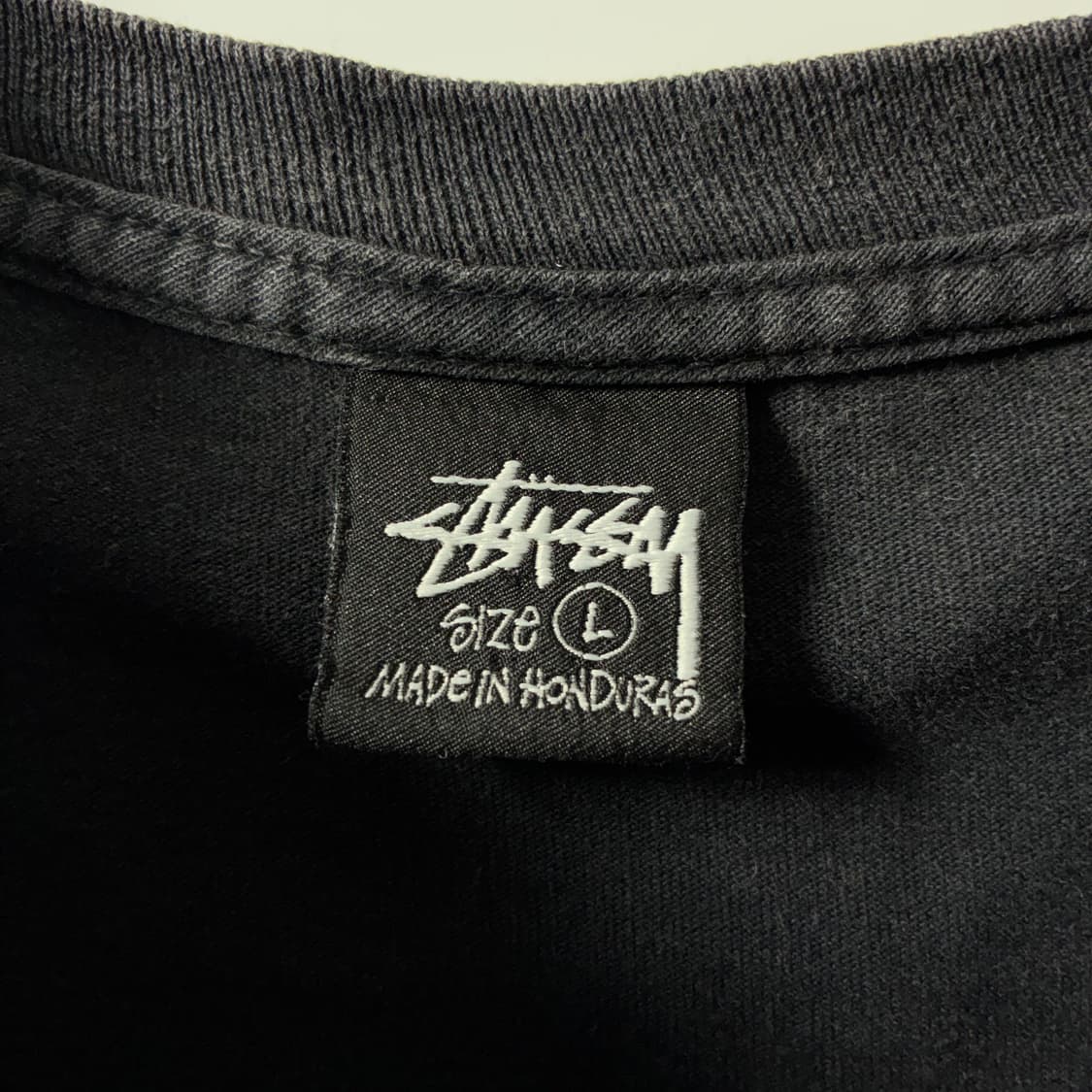 Stussy  스투시 올드폰 피그먼트 다이드 블랙 반팔티셔츠  상품이미지6