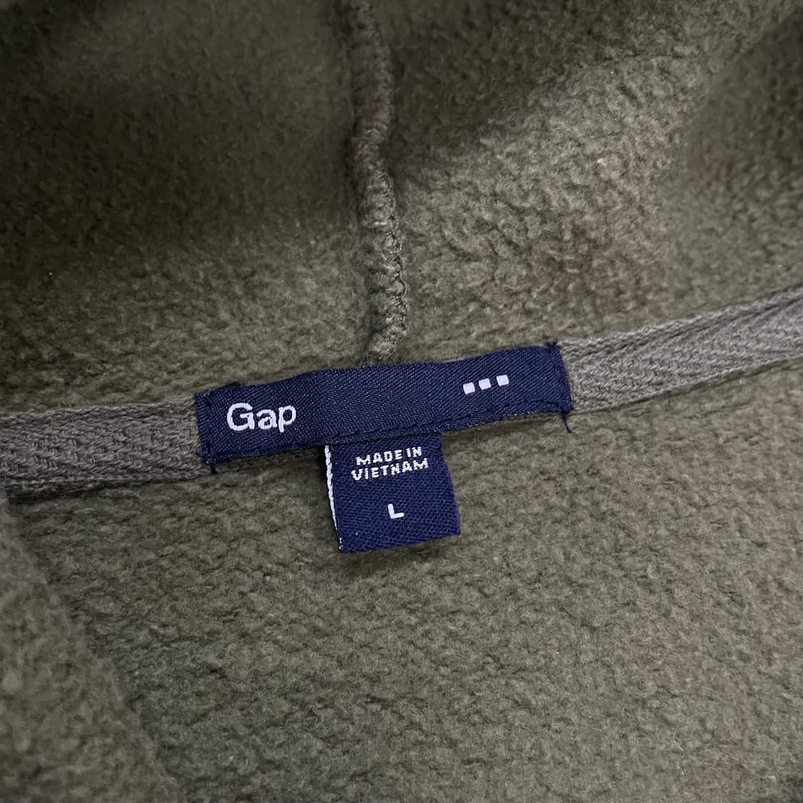 갭 Gap 스펠 로고 후드집업 카키 상품이미지3