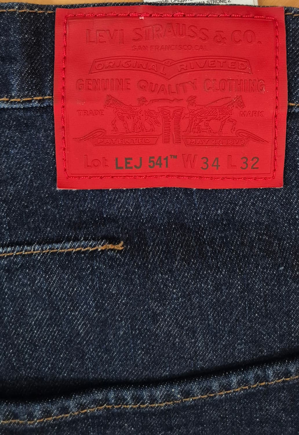 리바이스 20주년 LEJ 541 레드탭 엔지니어드진 W34 L32 상품이미지9