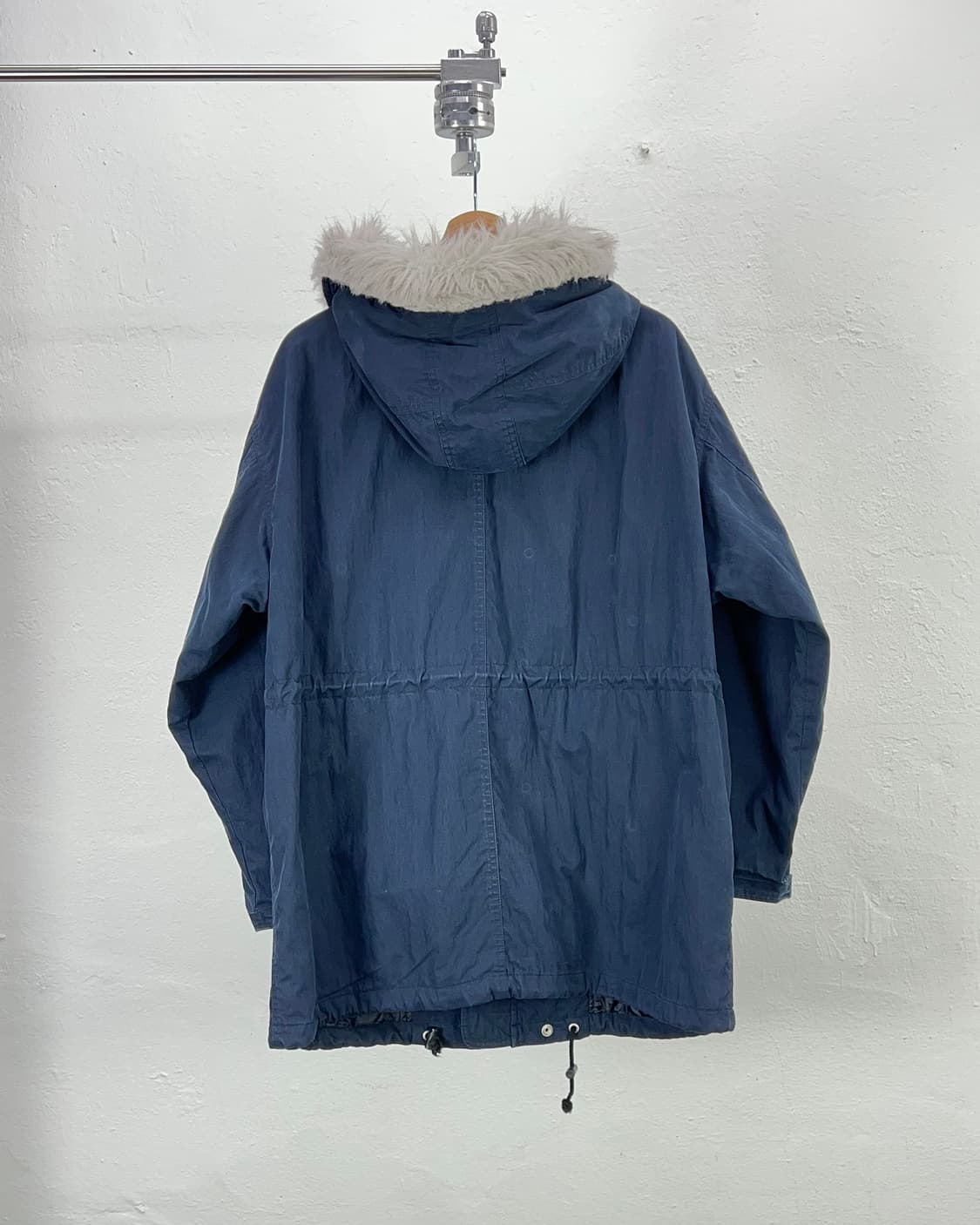80s 이세이 미야케 네이비 헤어리 후드 N3B 포켓 파카 자켓 상품이미지6