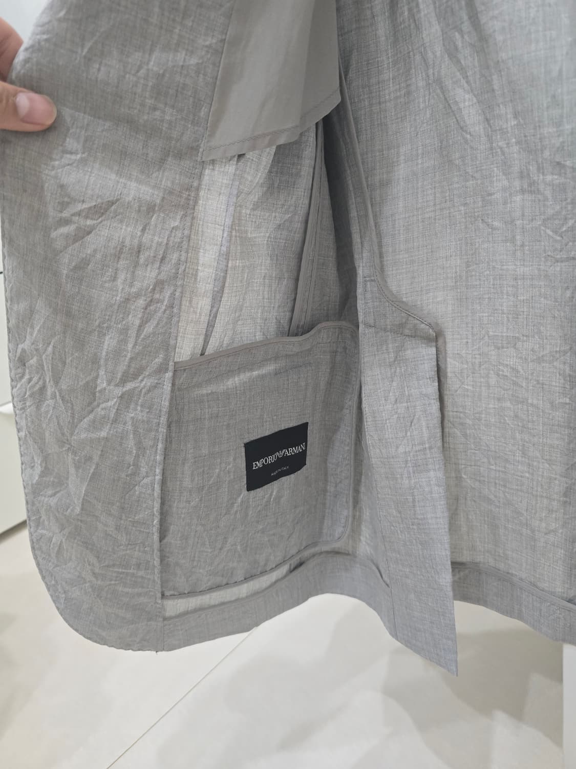 엠포리오 아르마니 그레이 여름 블레이저 상품이미지3