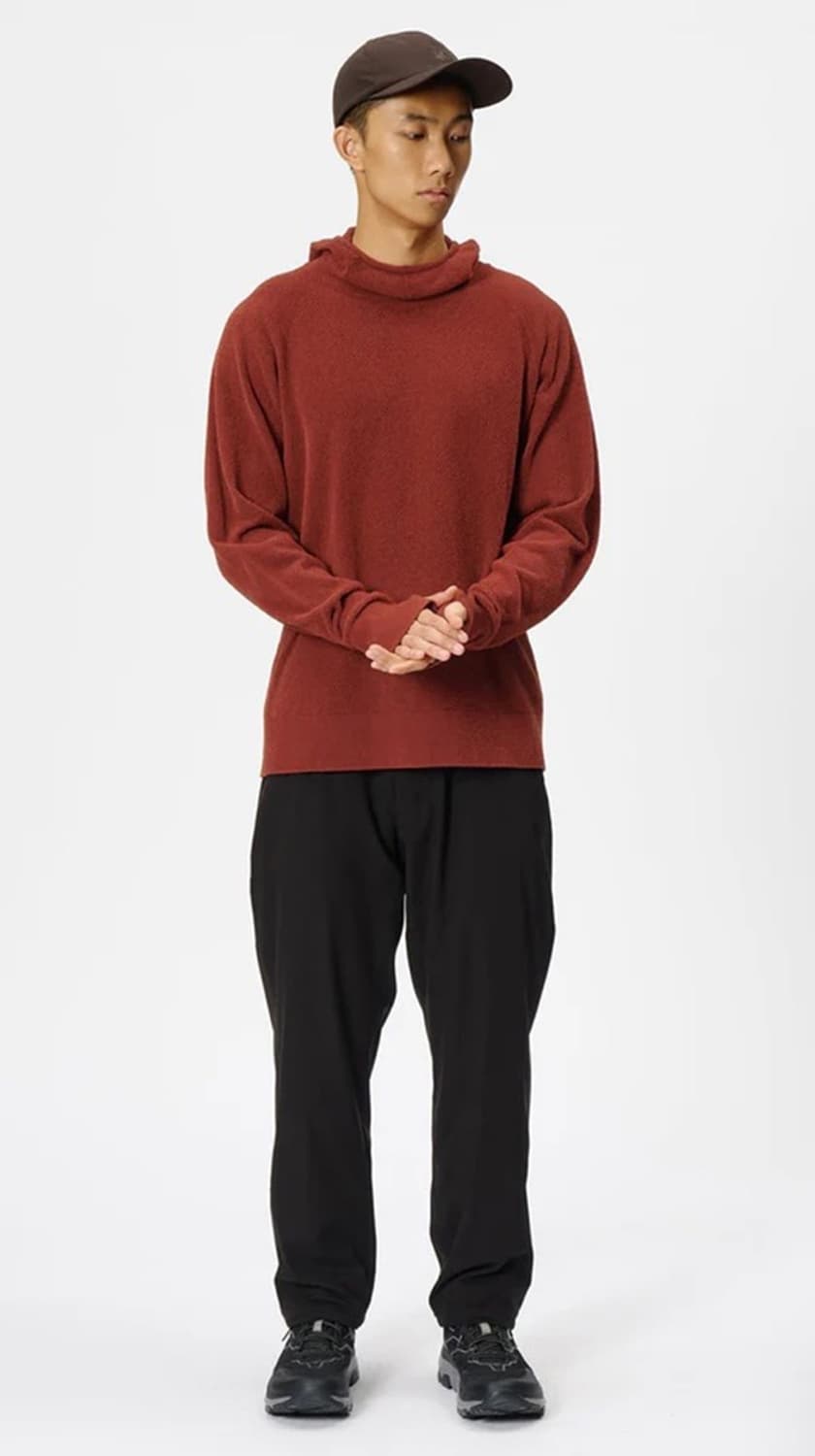 [GOLDWIN]MESH PILE HOODIE (BURNT HENNA) 상품이미지7