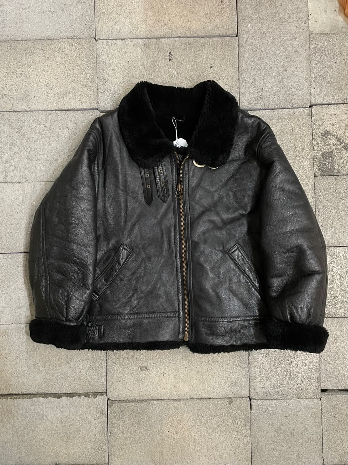90’s 빈티지 B-3 양가죽 무스탕 가죽 자켓 상품이미지1