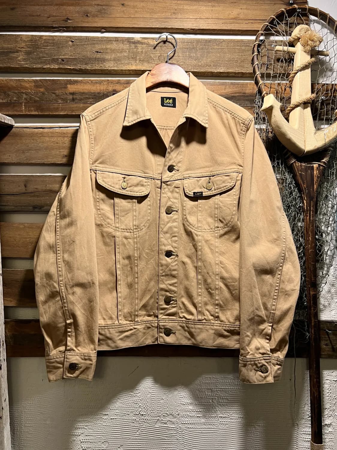 [L]Lee Riders 재팬 베이지 코튼 트러커 자켓 상품이미지1