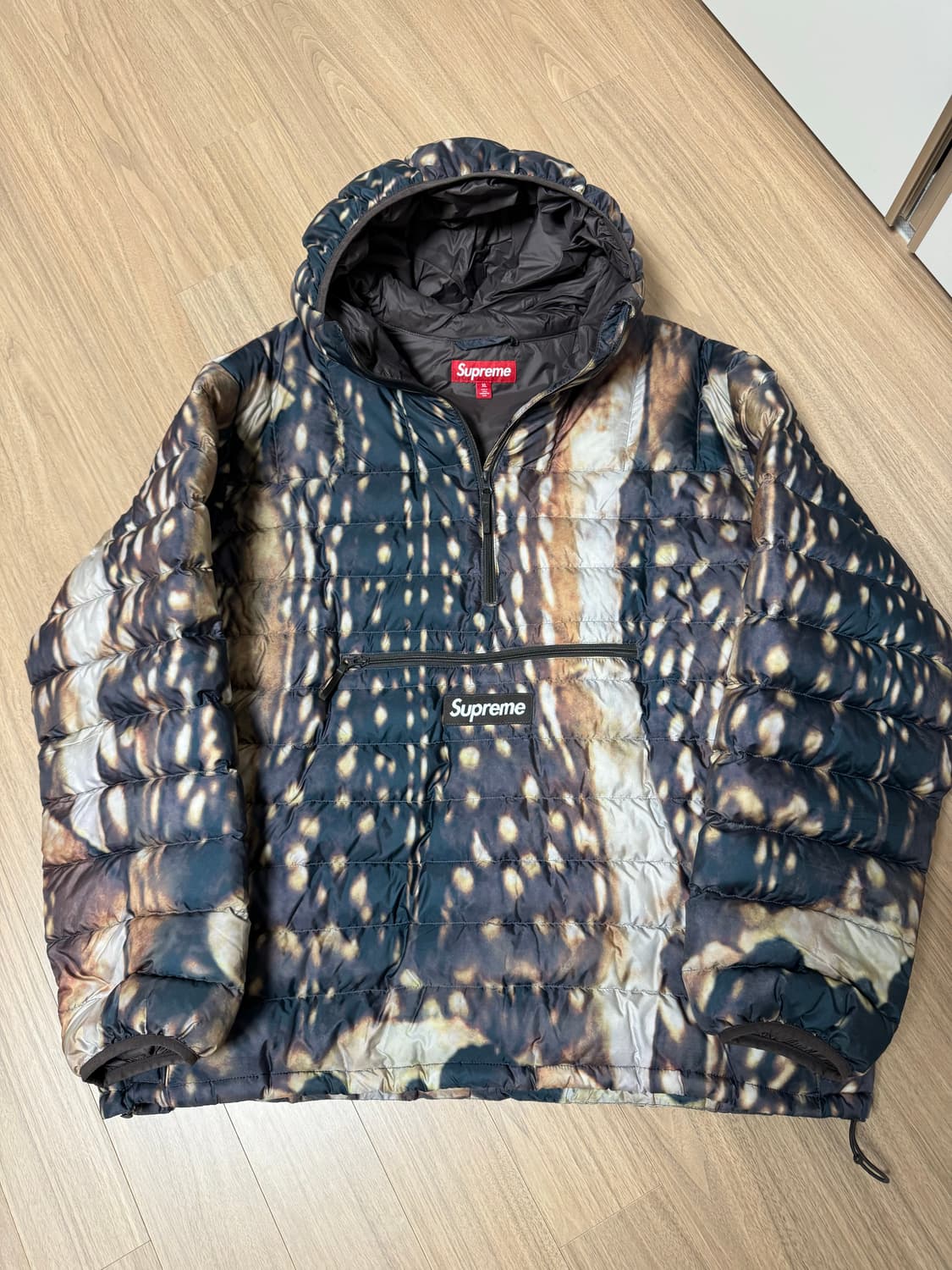 슈프림 마이크로다운 하프 집 후드 디어 XL 아노락패딩 상품이미지1