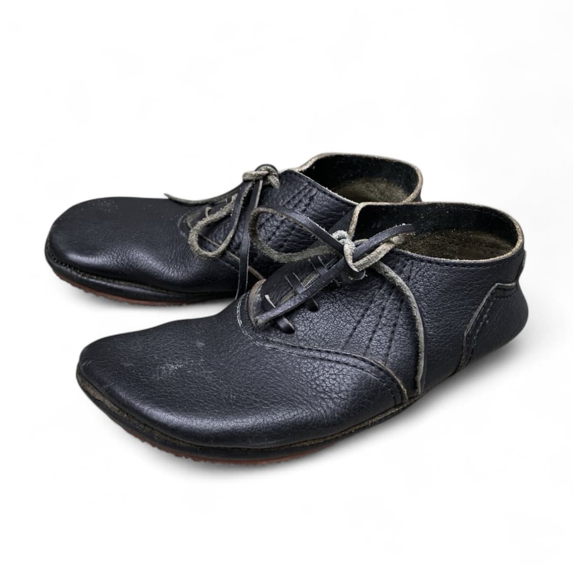 꼼데가르송 트리콧 가죽 플레인토 더비슈즈 상품이미지1