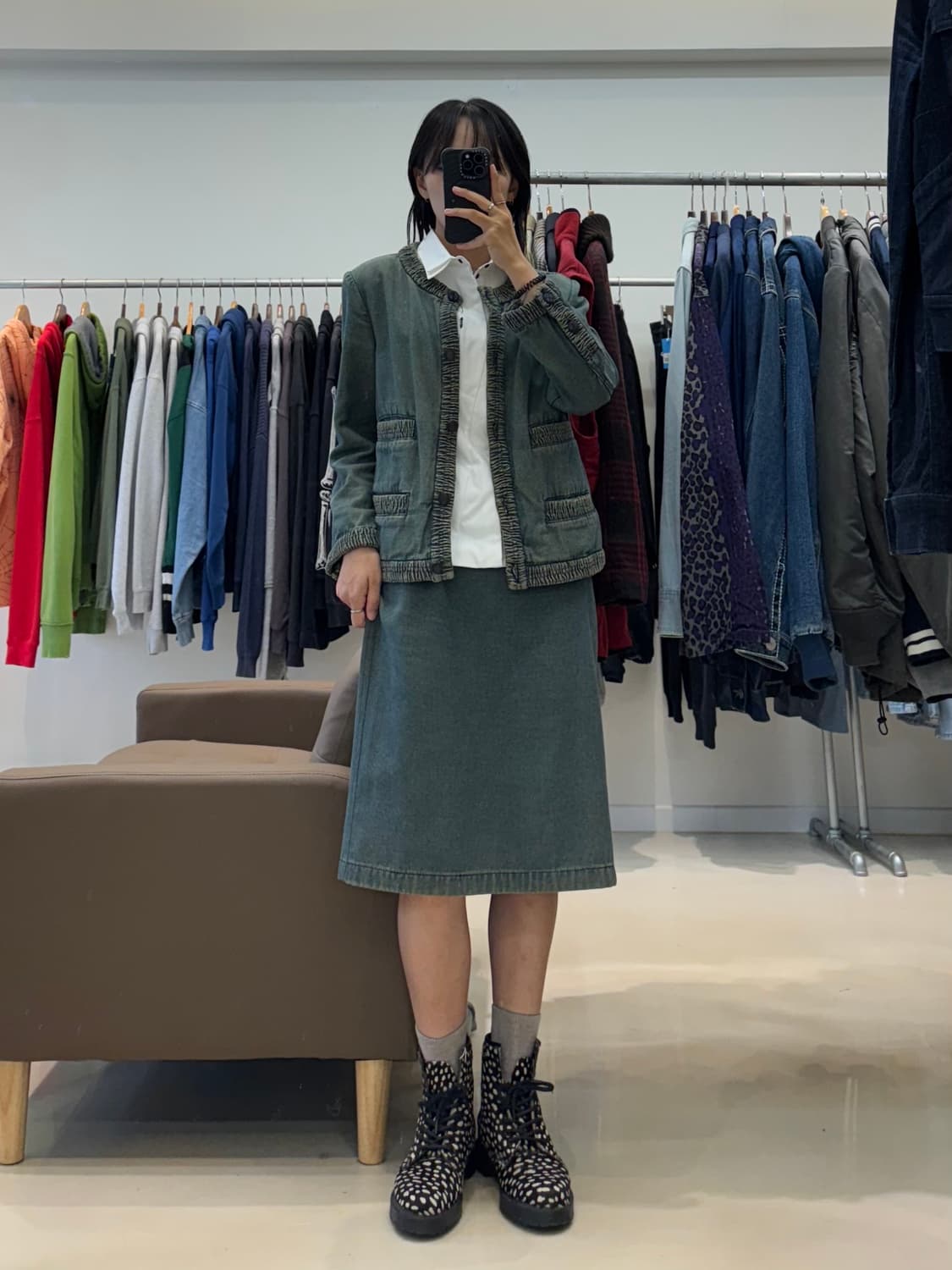 샤넬 데님 셋업 상품이미지7