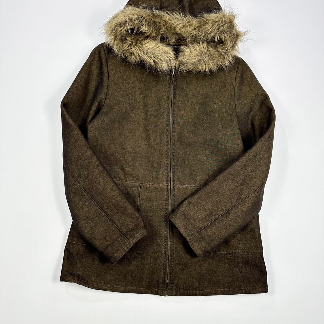 VTG 빈티지 브라운 우먼 후디 자켓 (S 여성추천) 상품이미지3