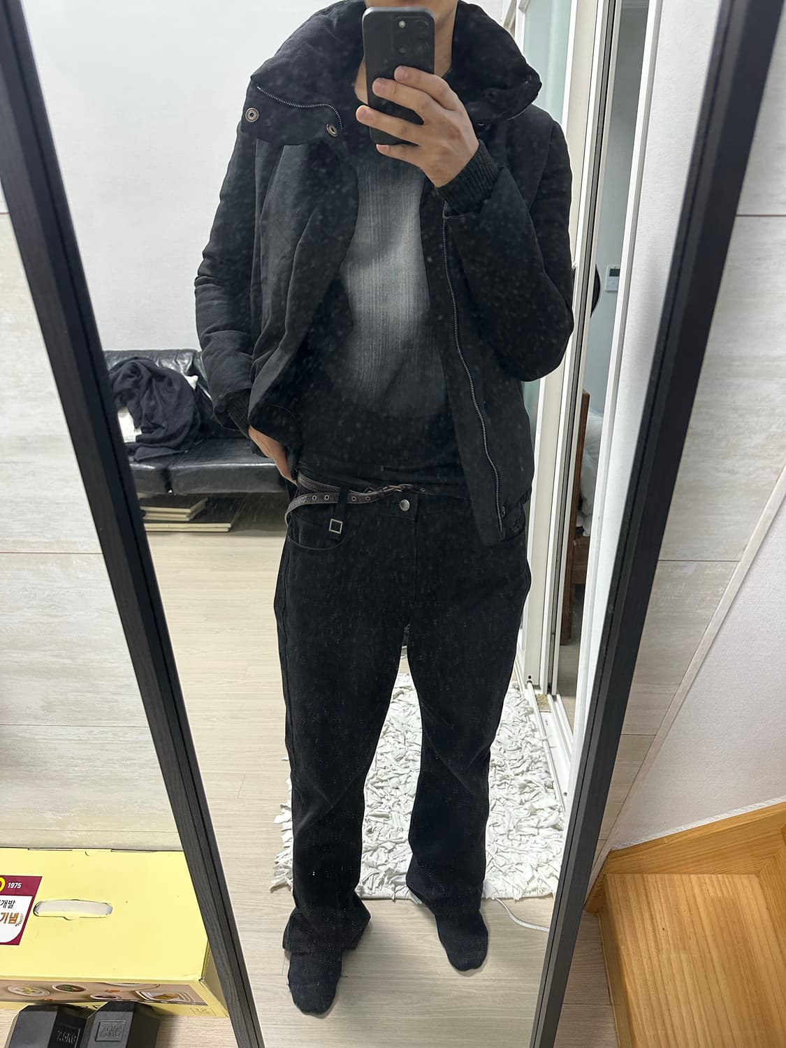 더 비르디안느 블랙 패딩 사이즈 2 상품이미지10