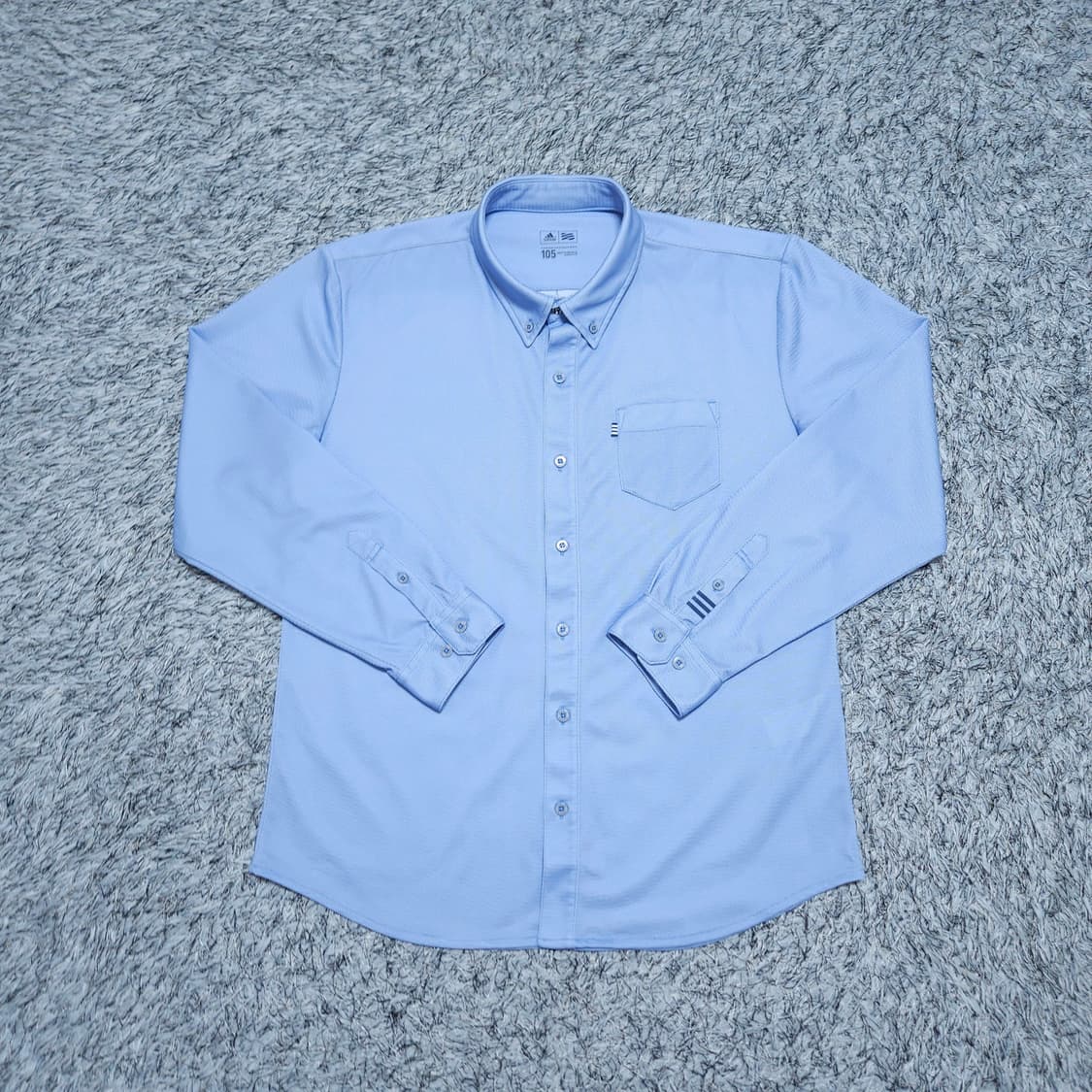 아디다스골프)105 남자 하늘색 쿨맥스 골프셔츠 / 왕눈이샵 상품이미지1
