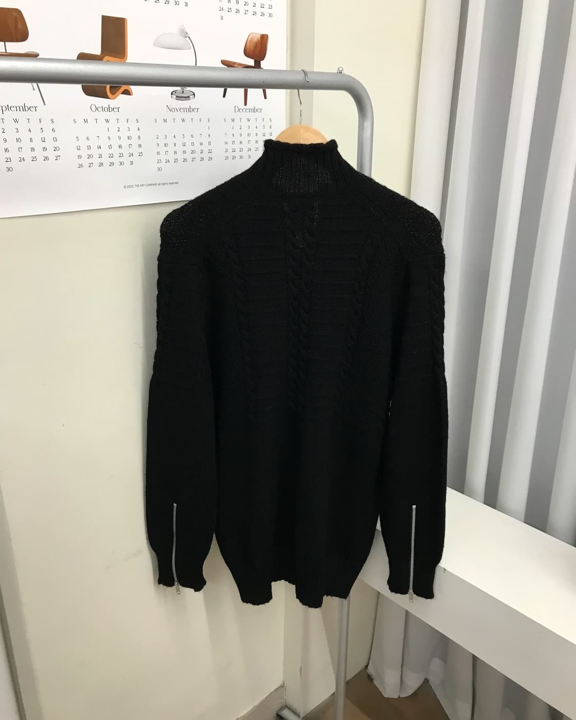 요지야마모토 헤비울 니트 집업 자켓 상품이미지4