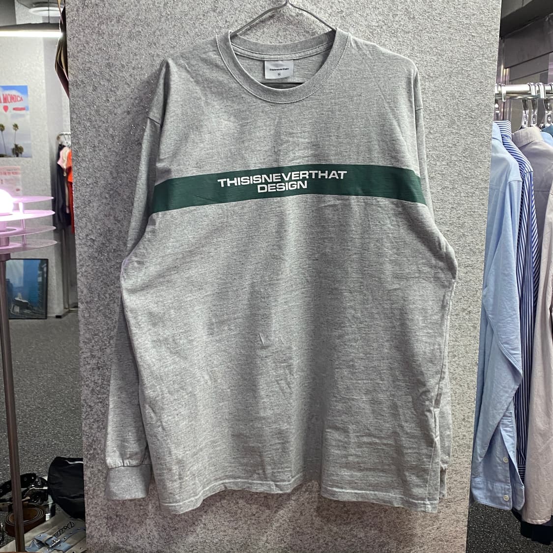 디스이즈네버댓 디자인 미들로고 롱슬리브 B3701 상품이미지2