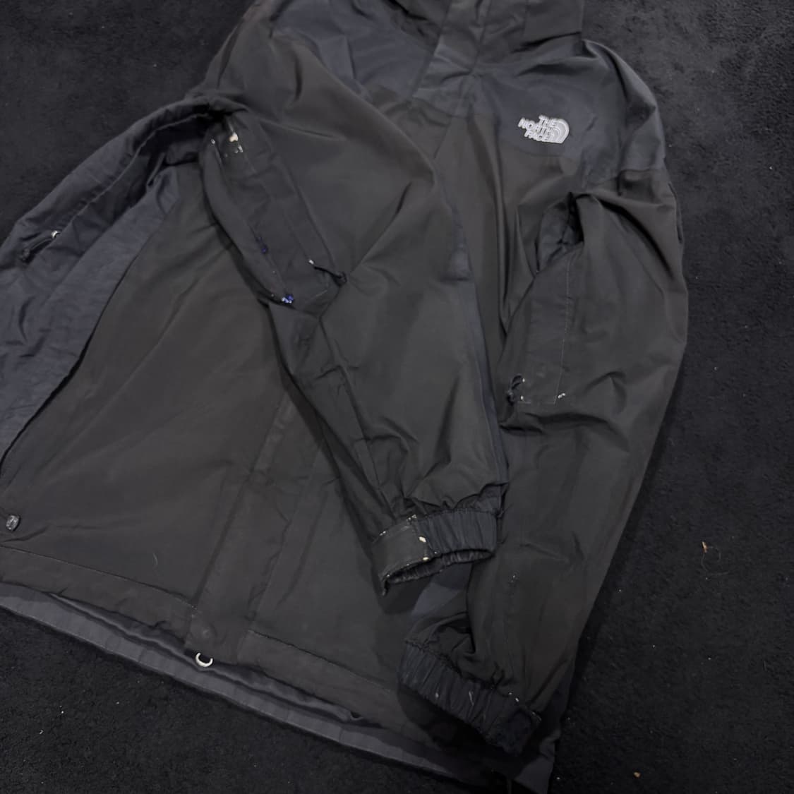 M 노스페이스 블랙 투톤 고어텍스 바람막이 자켓 상품이미지4
