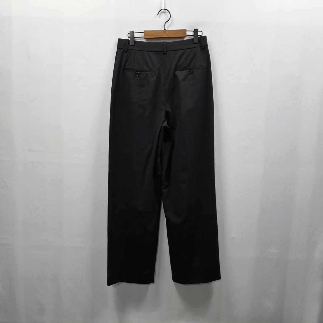 1150 [Theory] 띠어리 블랙 와이드 팬츠 더블 플리츠 4 상품이미지2