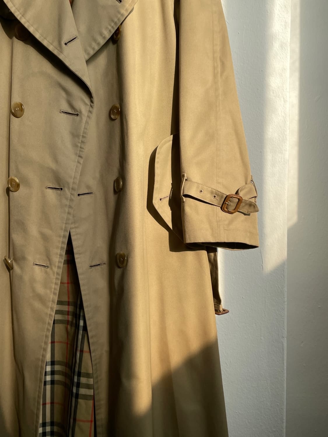 버버리 울 카라 더블 트렌치 코트  상품이미지7