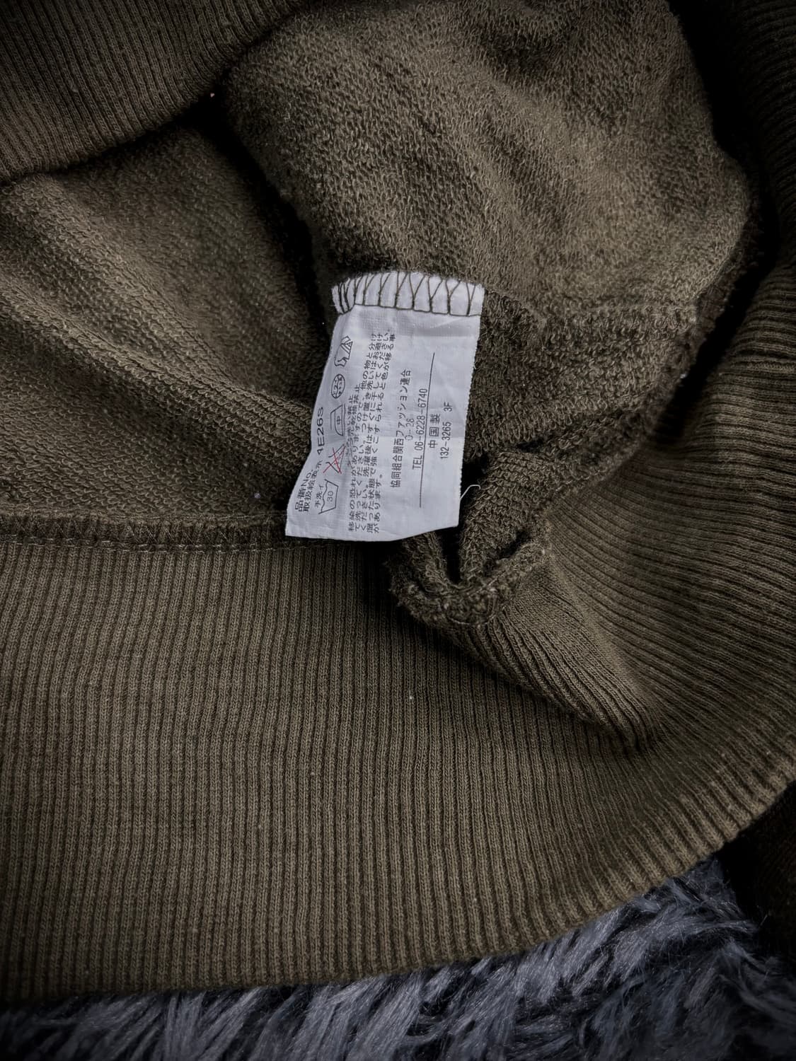 y2k 카키 셔링 후드집업 상품이미지7