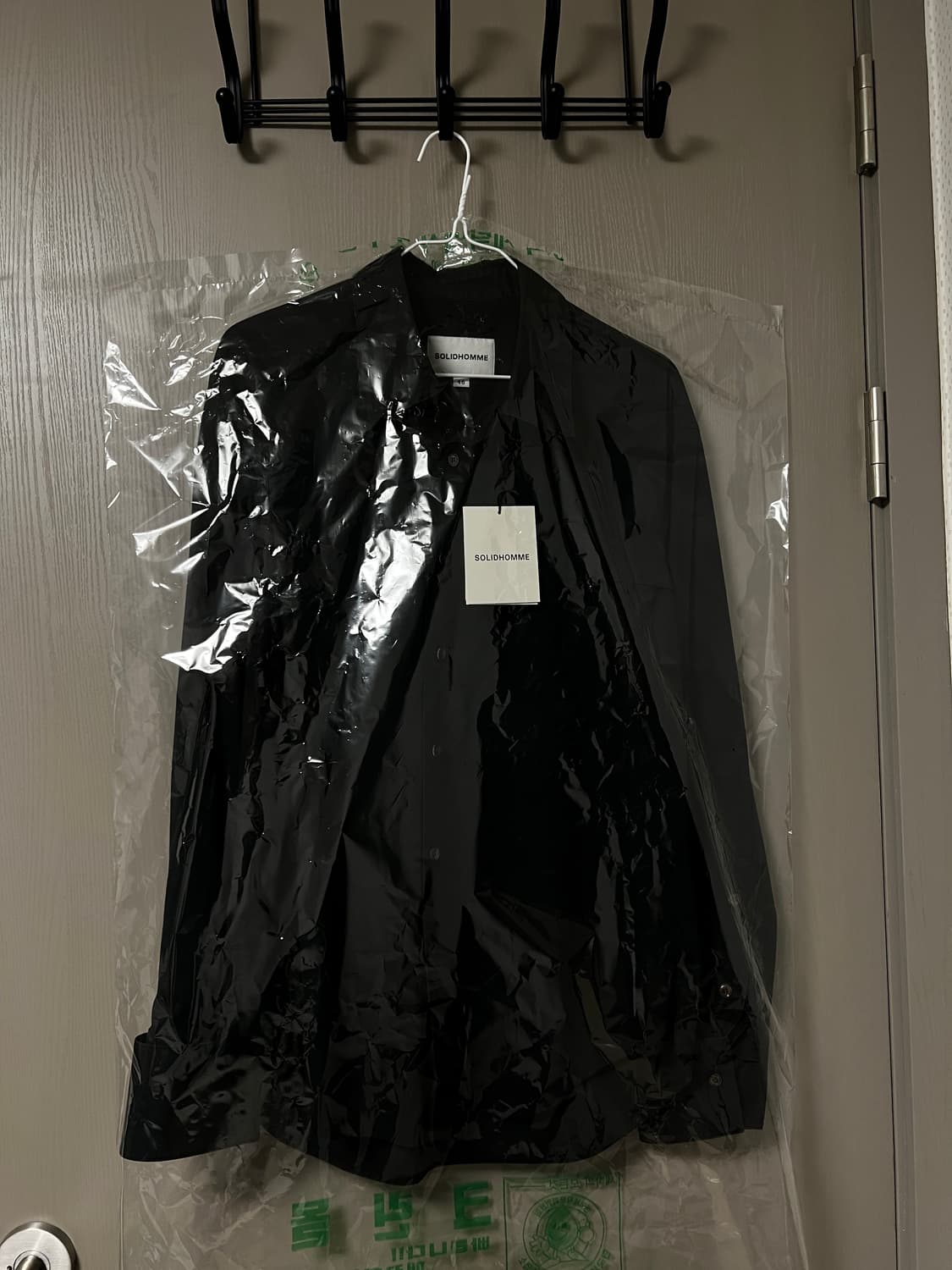 솔리드옴므 블랙 셔츠 95 새제품 상품이미지10