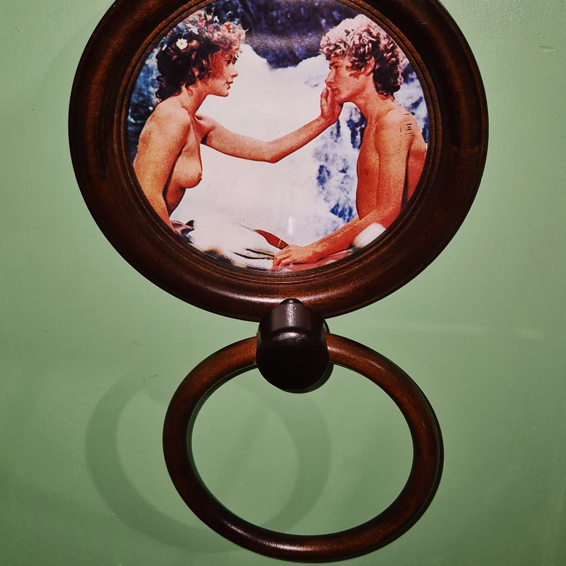 90s 핸드메이드 우드 행잉 액자 링 홀더 상품이미지6