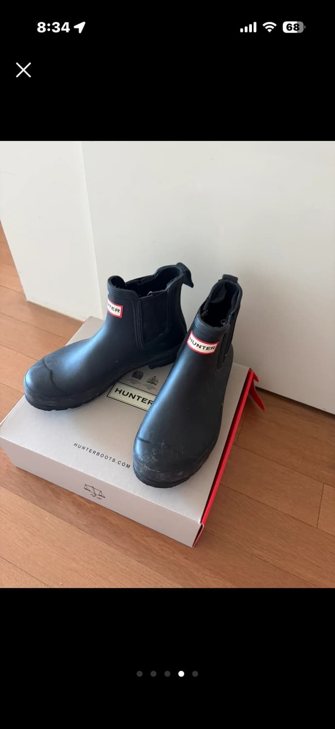 헌터 오리지널 첼시 레인부츠 블랙 240mm 상품이미지1