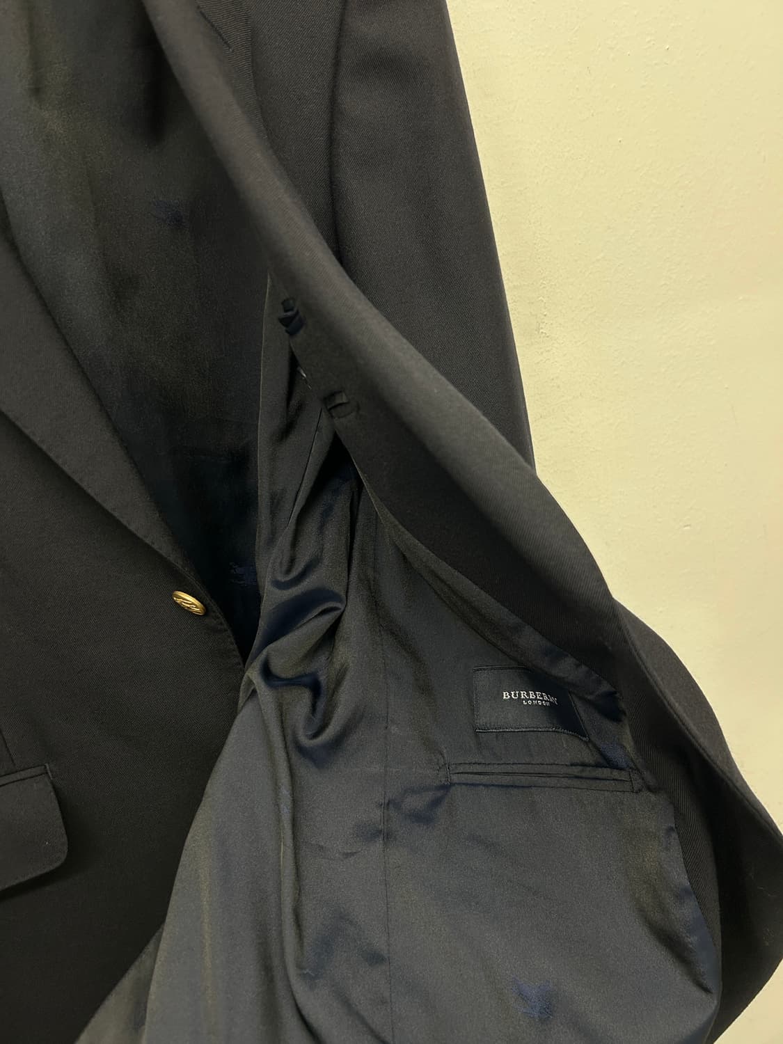 버버리 런던 네이비 금장 블레이저  자켓 상품이미지6