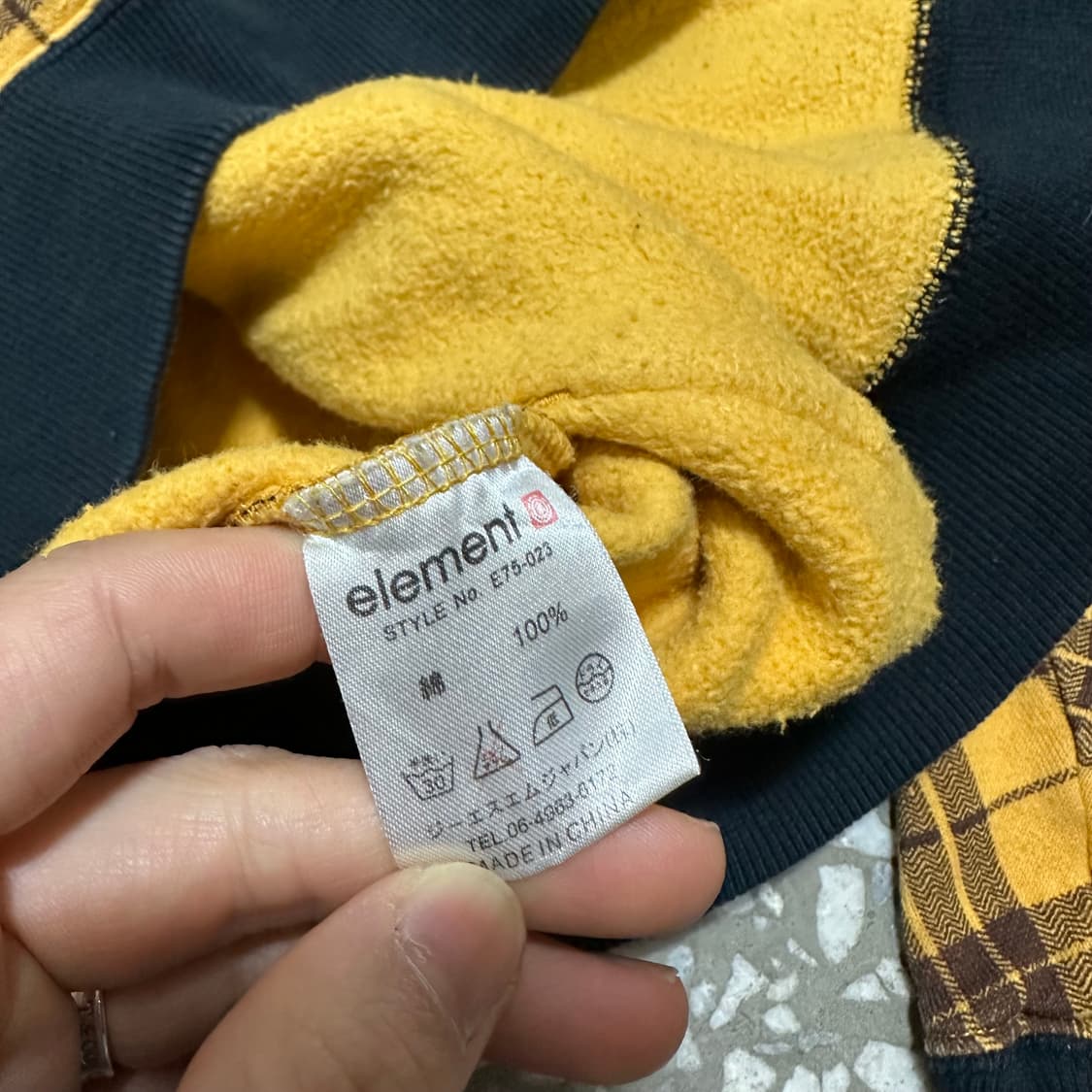 엘리멘트 체크 후드집업 상품이미지5