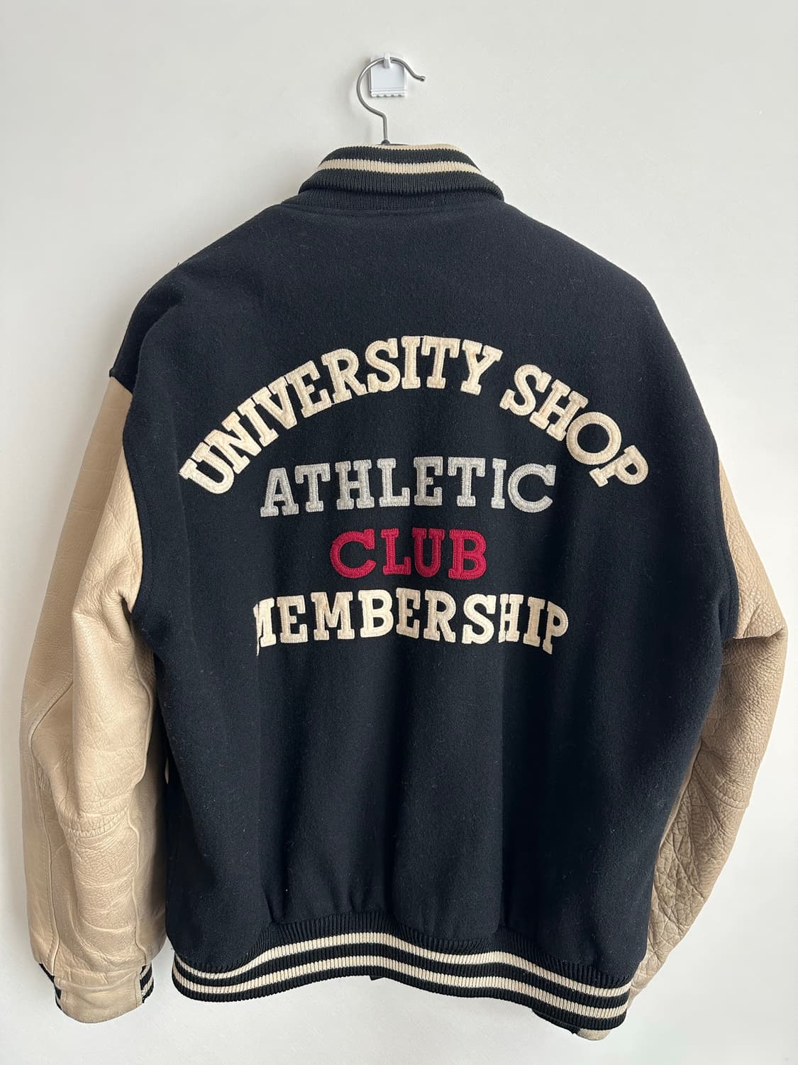 90‘s 일본빈티지 리얼레더 울 바시티자켓 L 상품이미지2