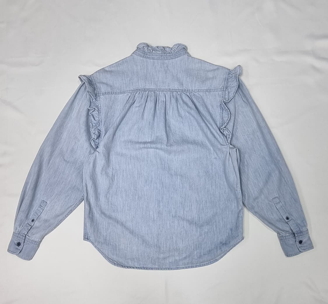 이자벨마랑 데님 프릴 셔츠 S _ 여성, 실측 확인 상품이미지6