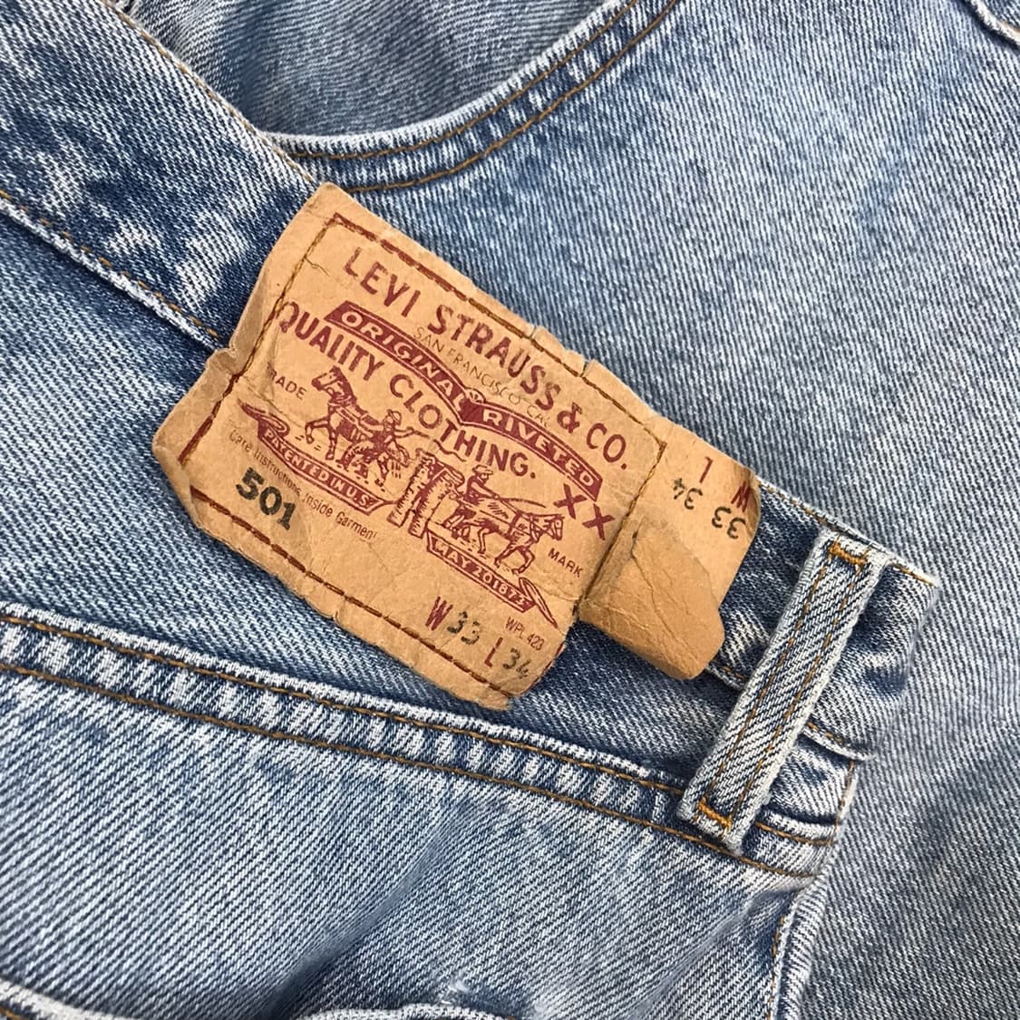 리바이스 501 연청바지 상품이미지5