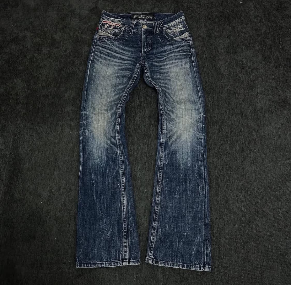 Red pepper 0O's skull embroider denim 상품이미지3