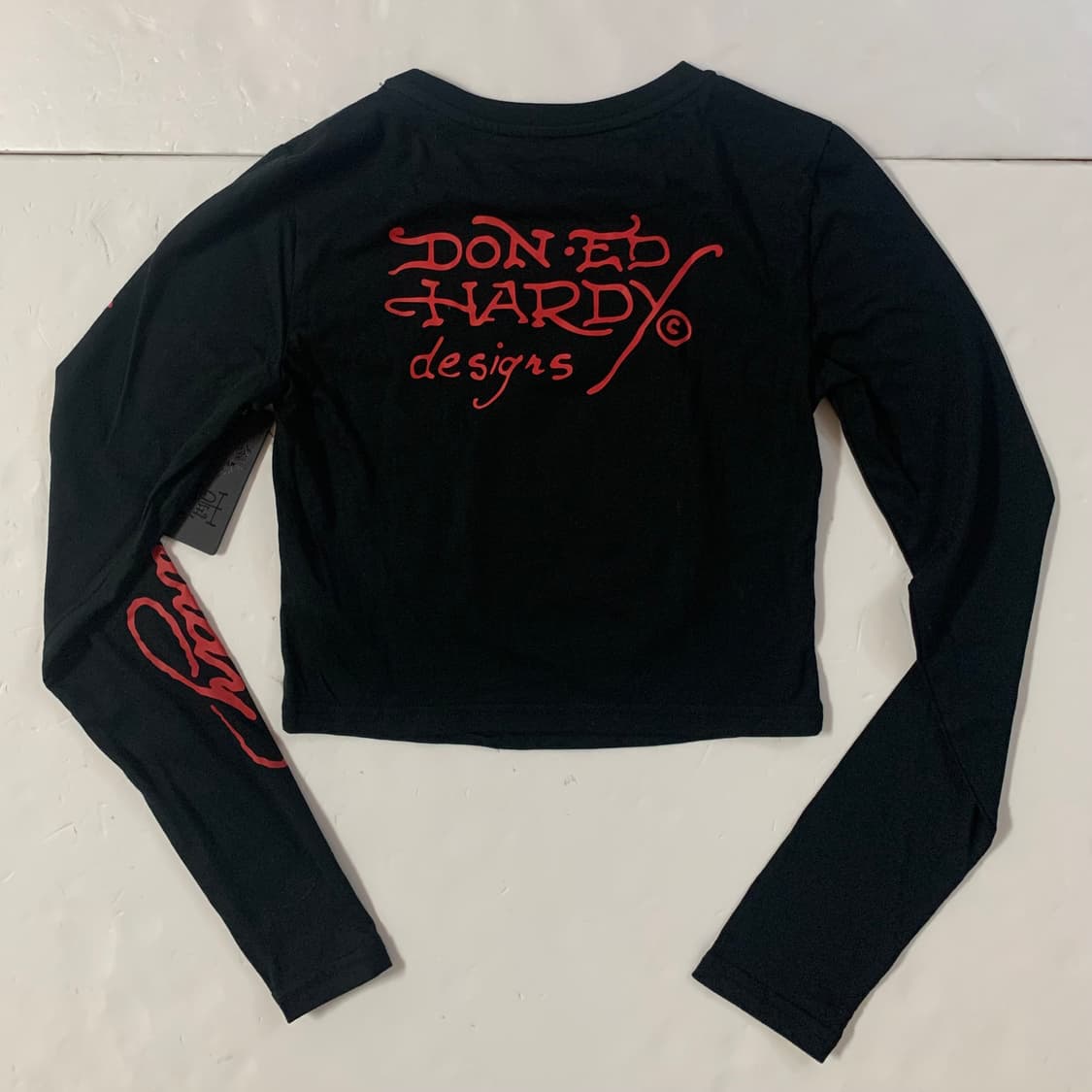 [새제품] 에드하디 블랙 롱슬리브 크롭탑 상품이미지7