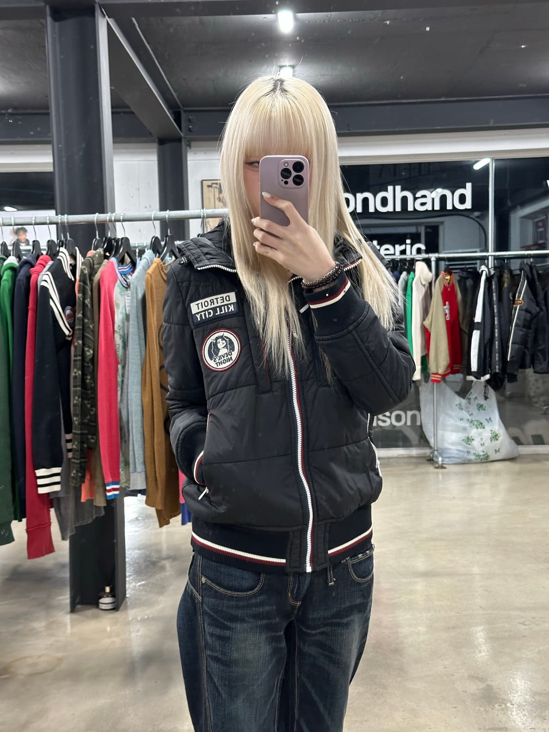 히스테릭 글래머 디트로이트 킬시티 패딩 자켓 상품이미지1