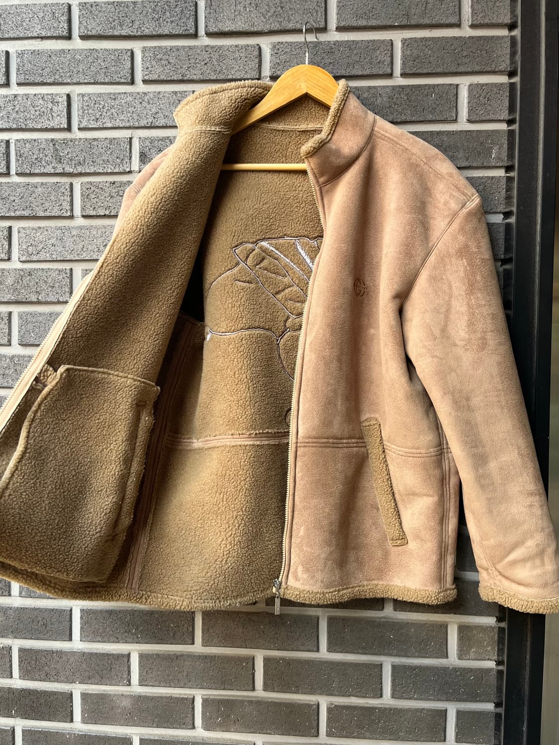 GREEN CLUBS x SNOOPY 스누피 시어링자켓 브라운 상품이미지9