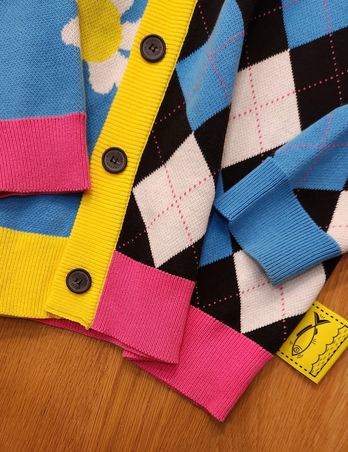 홀리넘버세븐 오버핏 스마일가디건 남녀공용7 상품이미지5