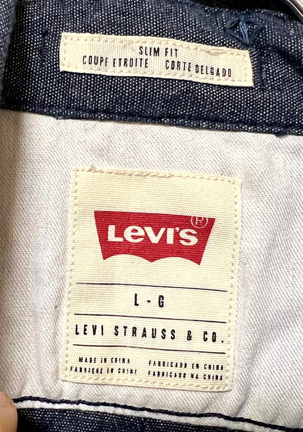 리바이스 남자 청남방 춘추 포켓 캐주얼 자수무늬 긴팔남방 L 100 상품이미지3