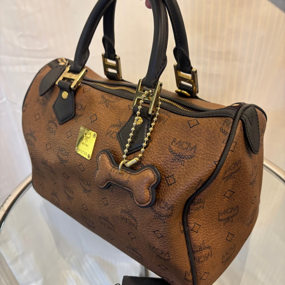 정품 MCM 비세토스 보스톤 토트백     상품이미지4