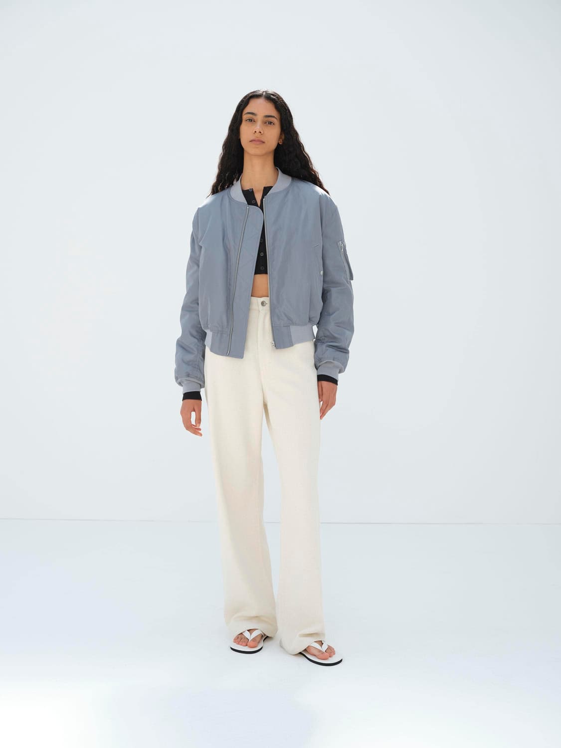 [0]26ss Auralee silk flight blouson 상품이미지3