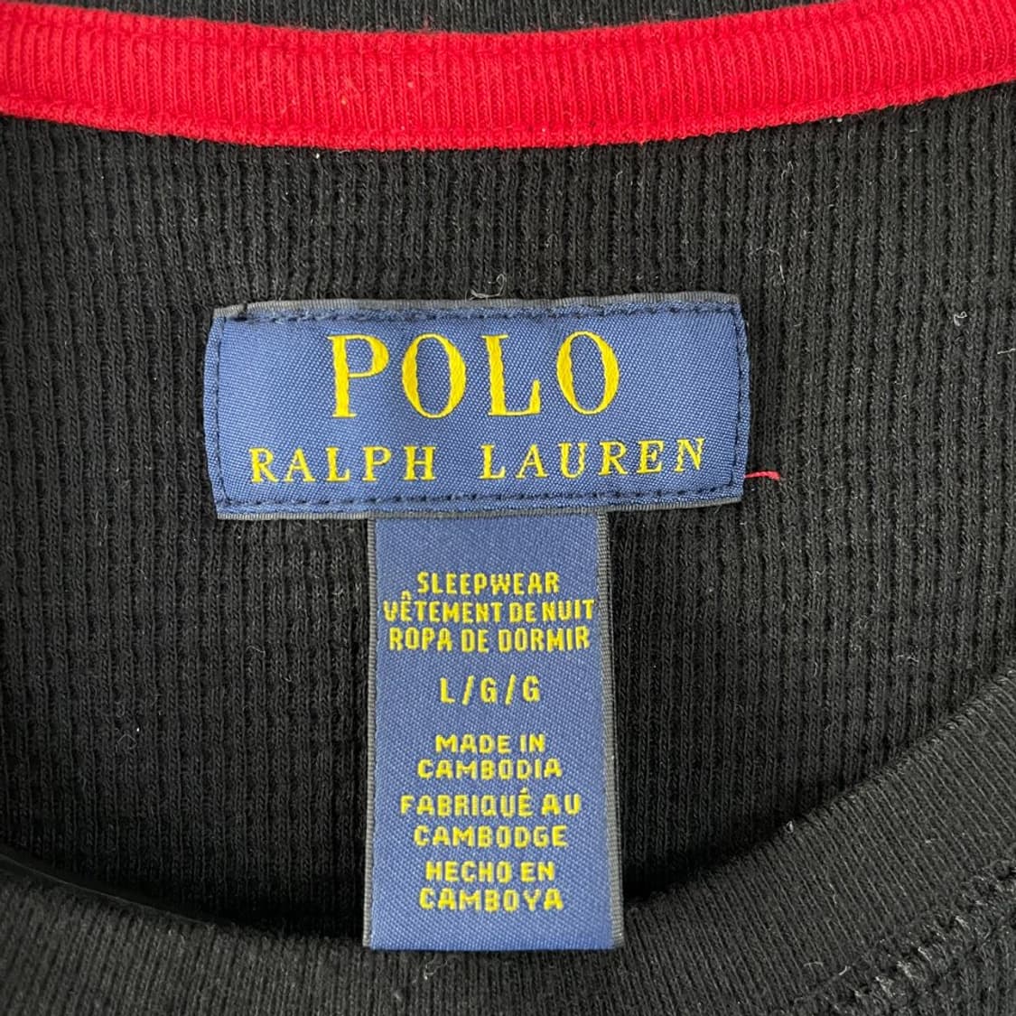 L 폴로 롱슬리브 니트 블랙 상품이미지4