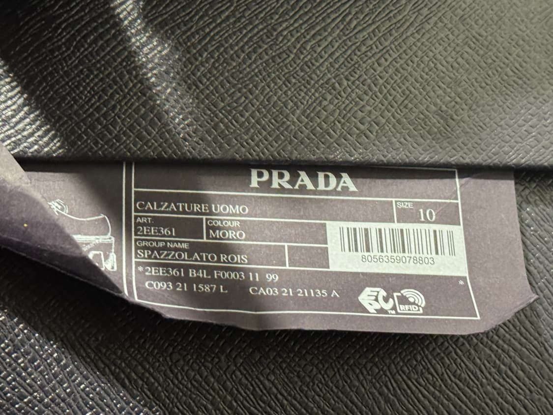 프라다 / 모놀리스 브러시드 가죽 레이스업 로퍼 브라운 / 10 상품이미지8