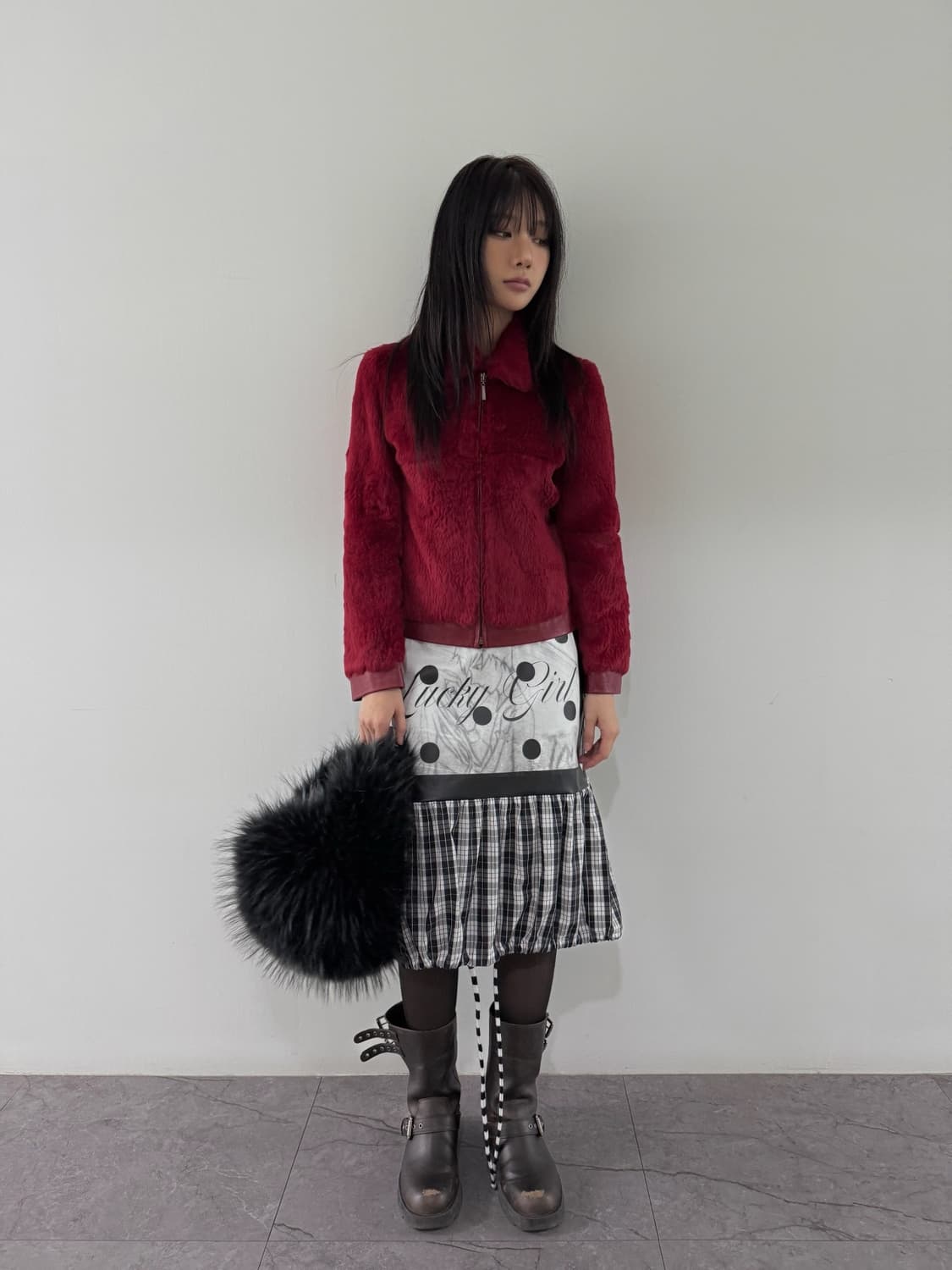 VTG RABBIT FUR JACKET 상품이미지1