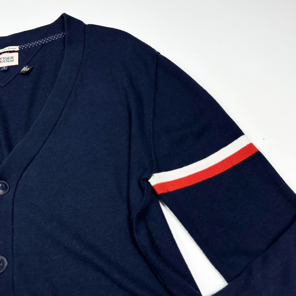타미힐피거 플래그 네이비 니트 가디건 (L) 상품이미지3